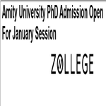 Amity University PhD Admission Open For January Session